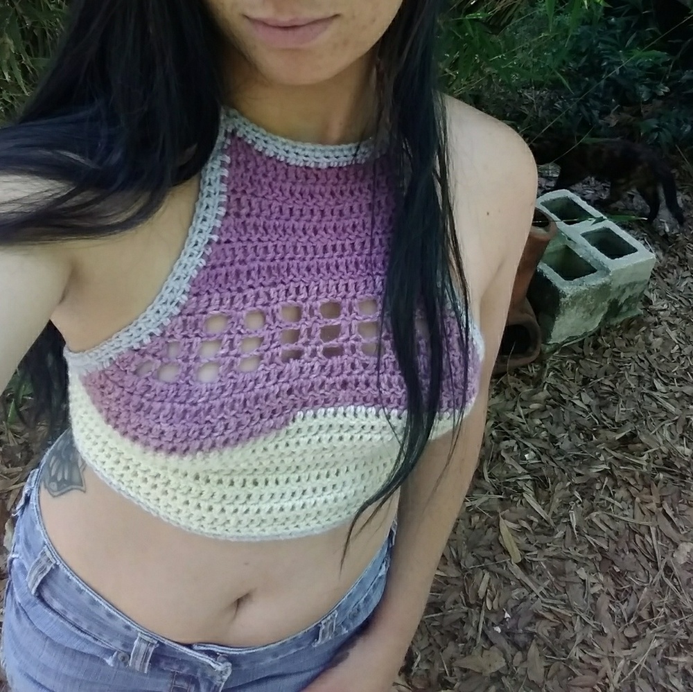 Crochet halter top